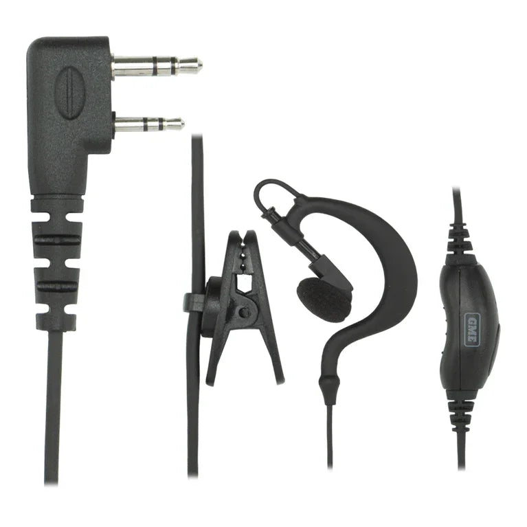 Collection of GME HS009 earpiece parts in a gallery layout